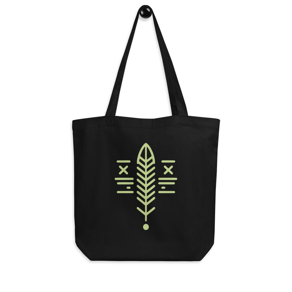 sacred feather–inspired tote bag