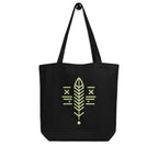 sacred feather–inspired tote bag