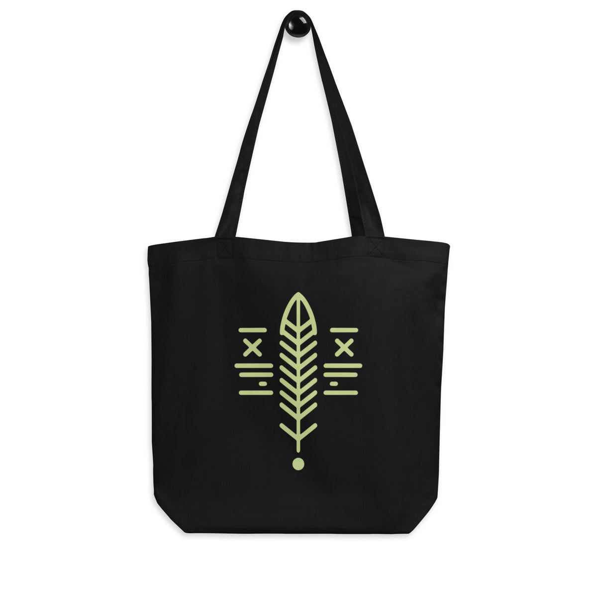 sacred feather–inspired tote bag