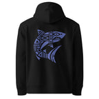 brazilian shark–inspired (deep blue) hoodie