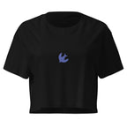 brazilian shark–inspired (deep blue) crop top