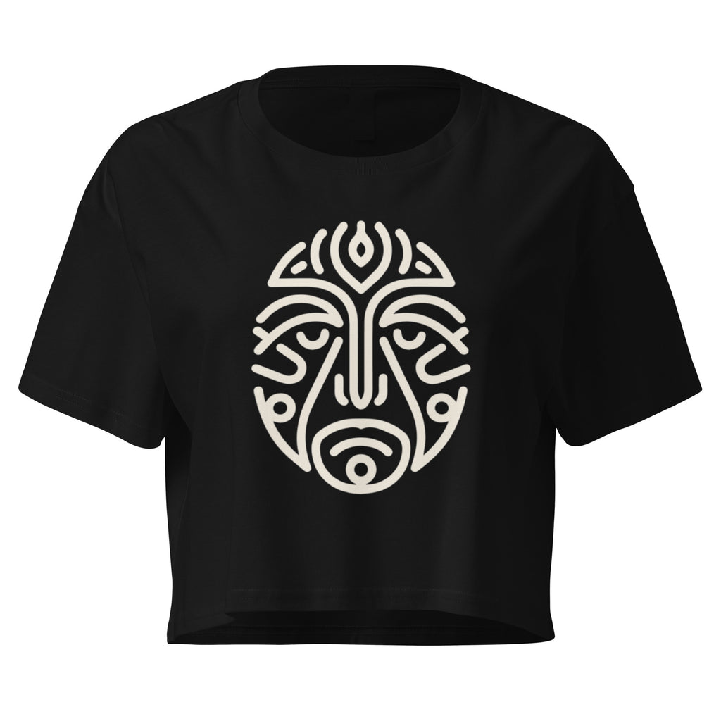 celtic inspired (soft beige) crop top