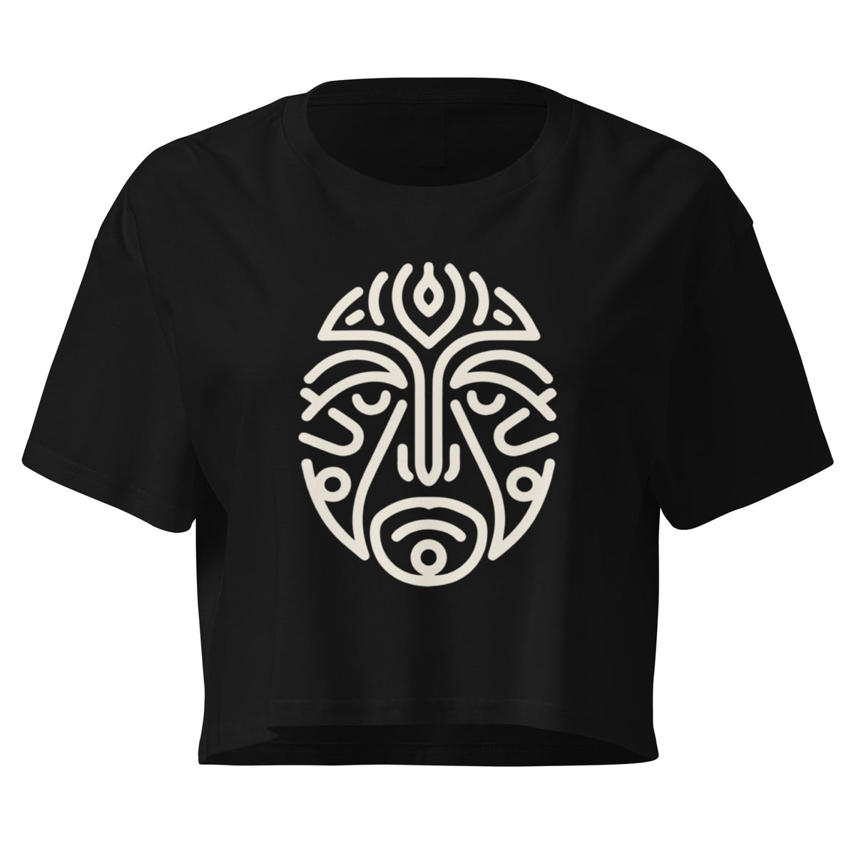 celtic inspired (soft beige) crop top
