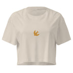 brazilian shark–inspired (sunstone yellow) crop top