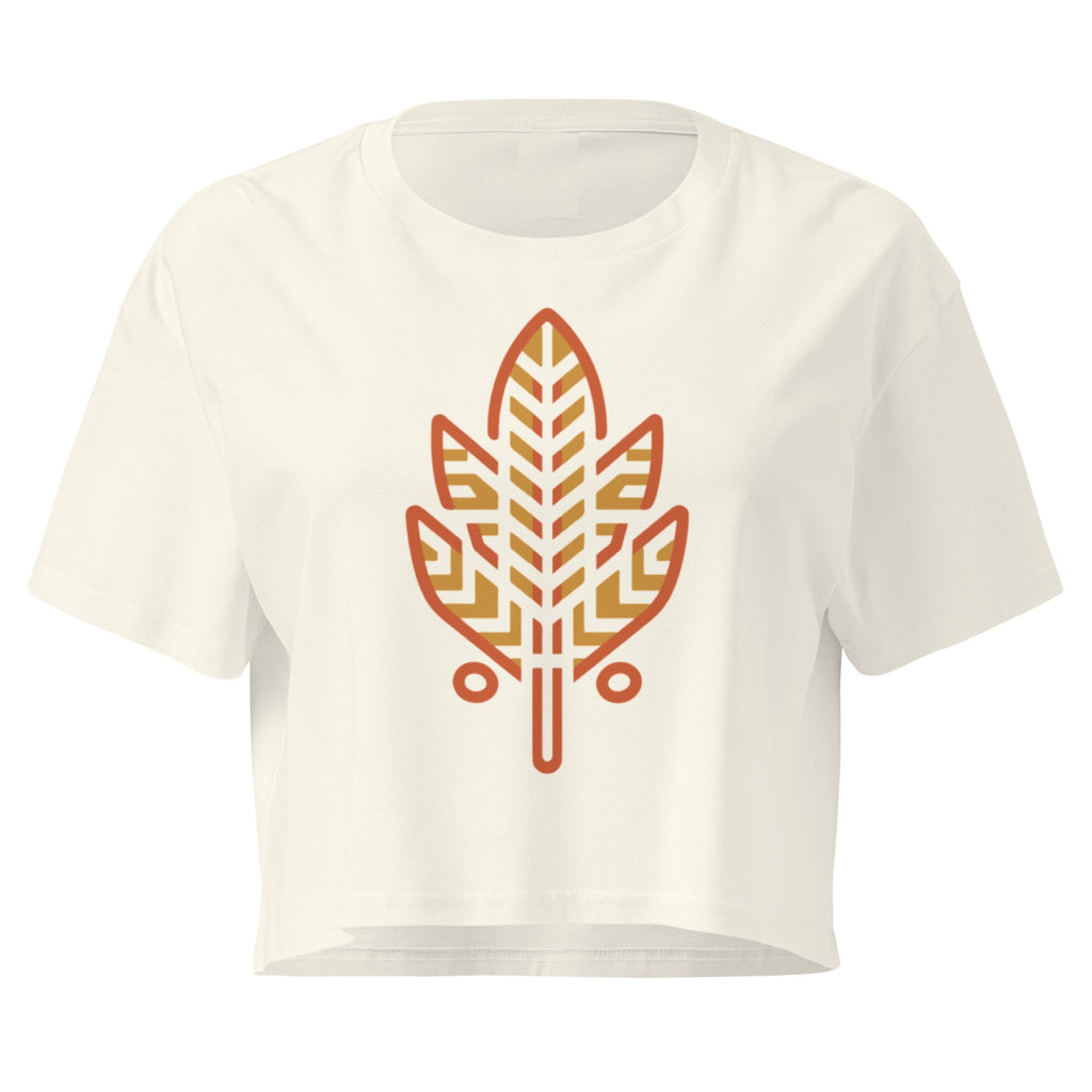 indian feather–inspired crop top