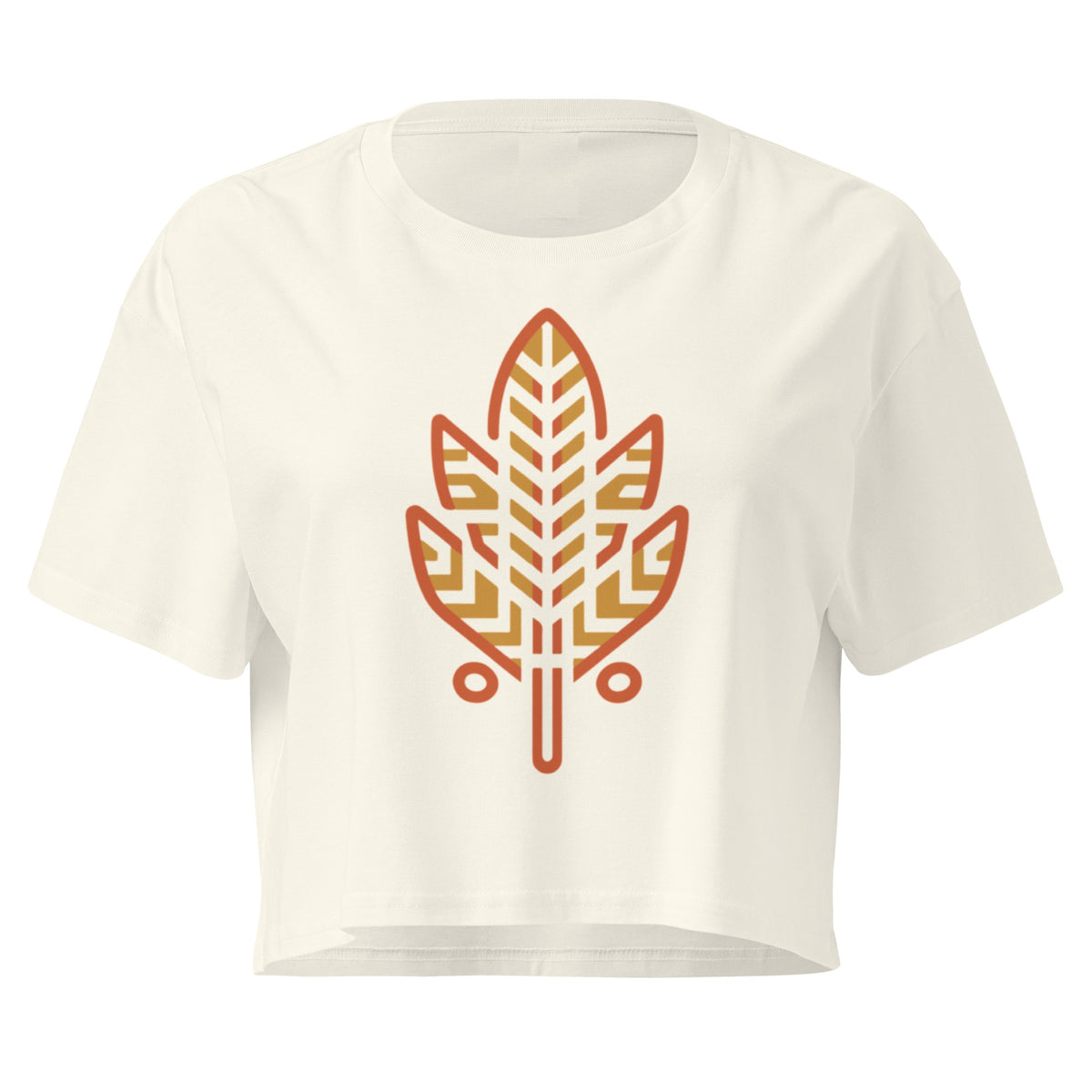 indian feather–inspired crop top