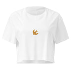 brazilian shark–inspired (sunstone yellow) crop top