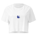 brazilian shark–inspired (deep blue) crop top