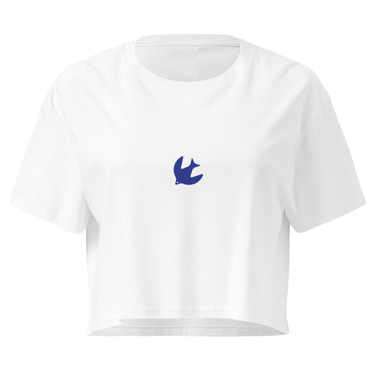 brazilian shark–inspired (deep blue) crop top