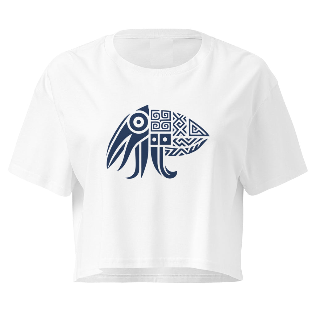 iberian cuttlefish–inspired (nomad blue) crop top