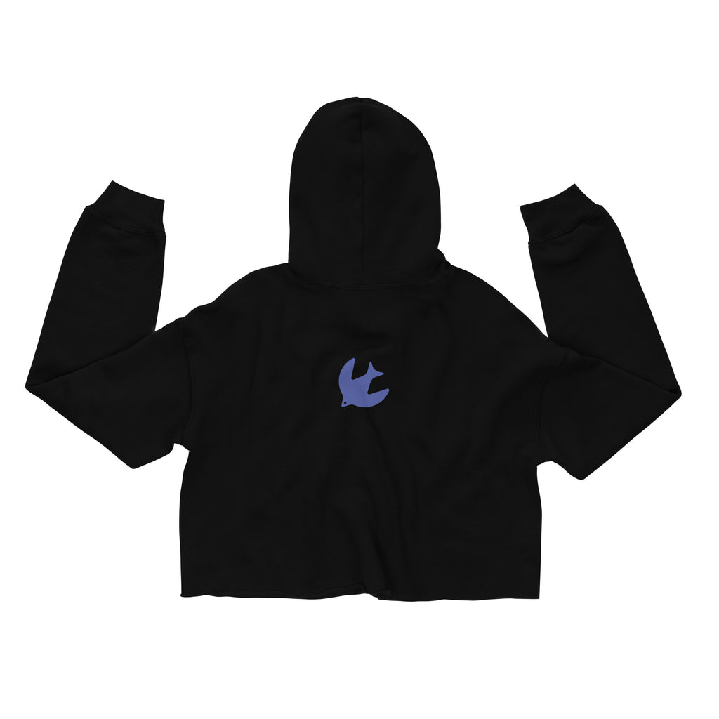 hellenic-inspired crop hoodie