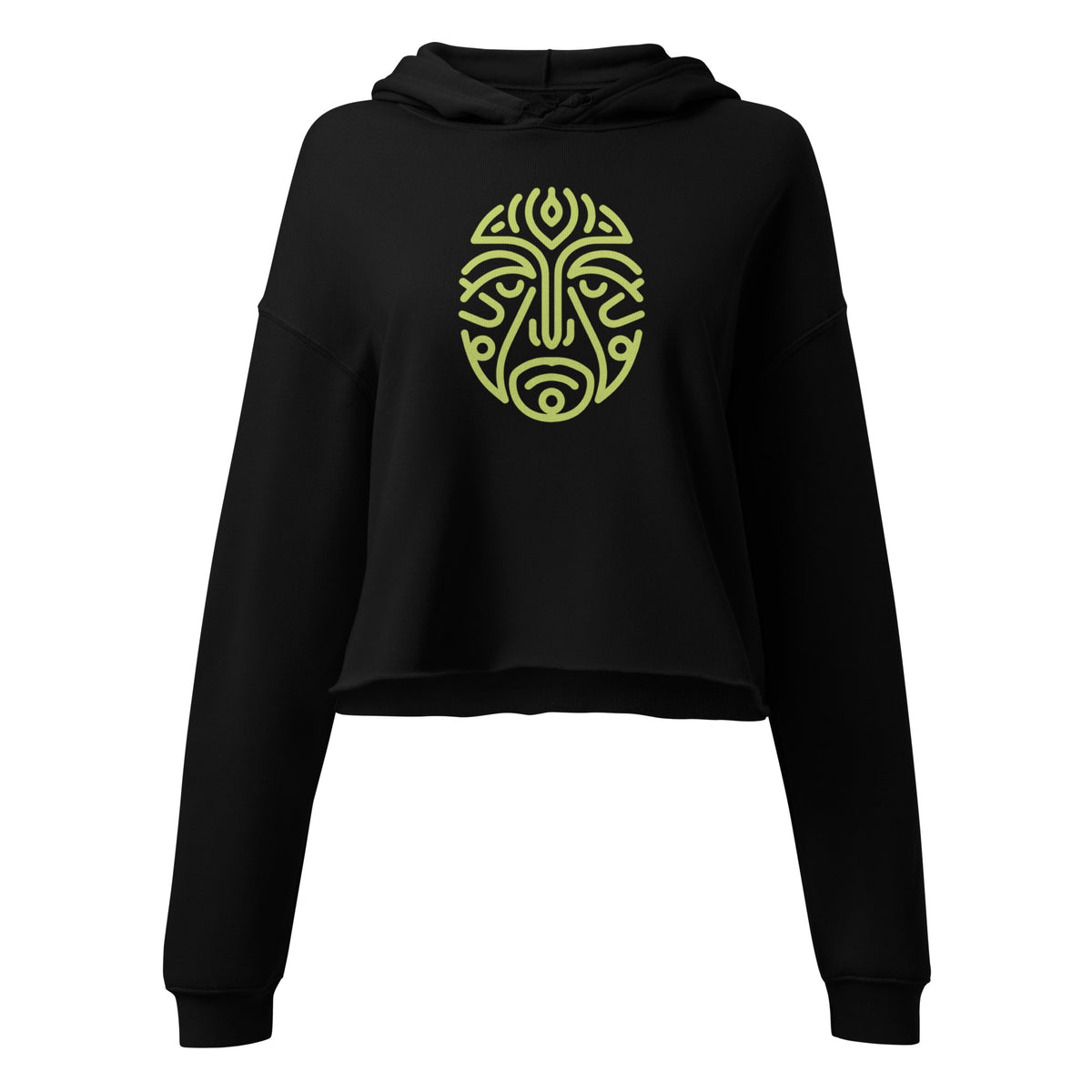 celtic inspired (origin green) crop hoodie