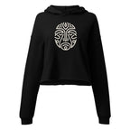 celtic inspired (soft beige) crop hoodie