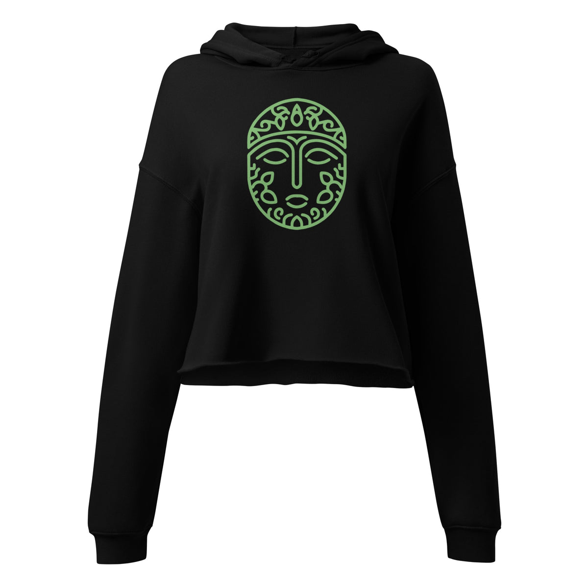 persian-inspired crop hoodie