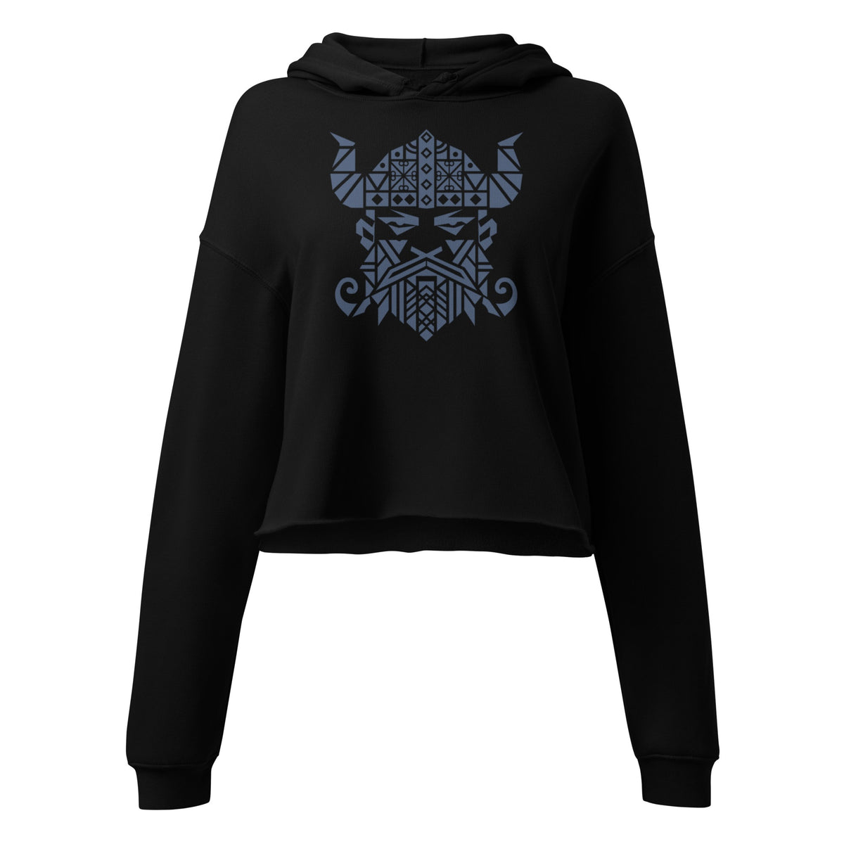 viking-inspired (nomad blue) crop hoodie